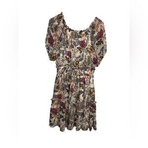 Ryan Michelle Boho Floral Ruffled Dress XL